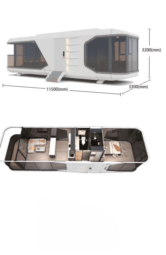 Space Capsule – Größen- und Raumkonzept 1