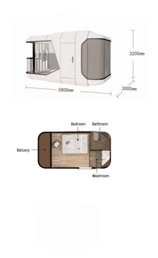 Space Capsule – Größen- und Raumkonzept 3