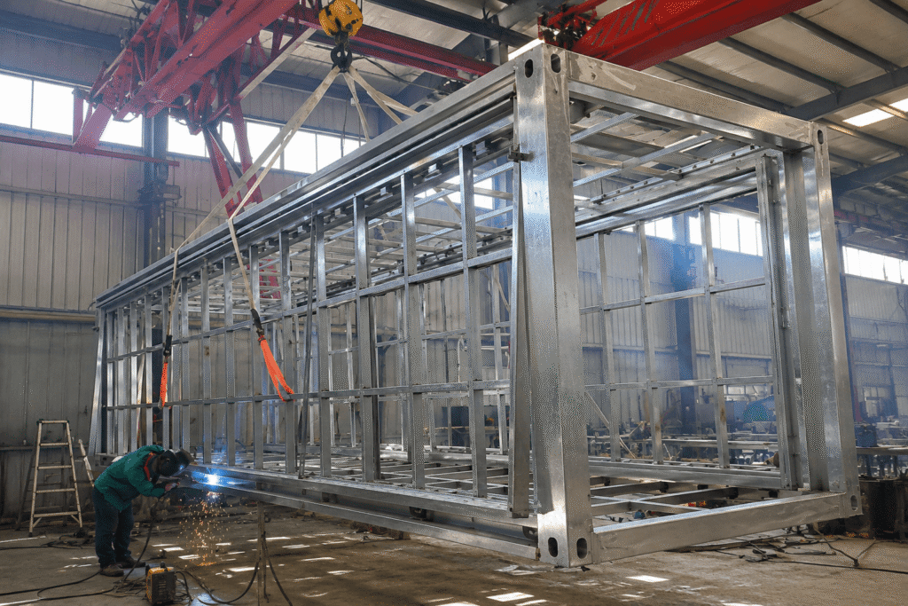 Stahlrahmen des faltbaren Wohncontainers 2