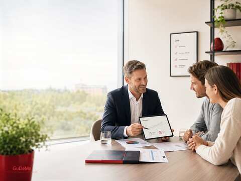 Finanzberatung: persönliches Gespräch über Ihre finanziellen Ziele